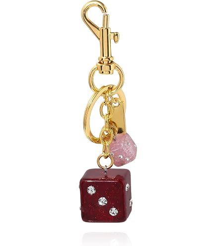 QTKJ Dice Bag Charm, Cute Keychain, Bag Accessories Charms for